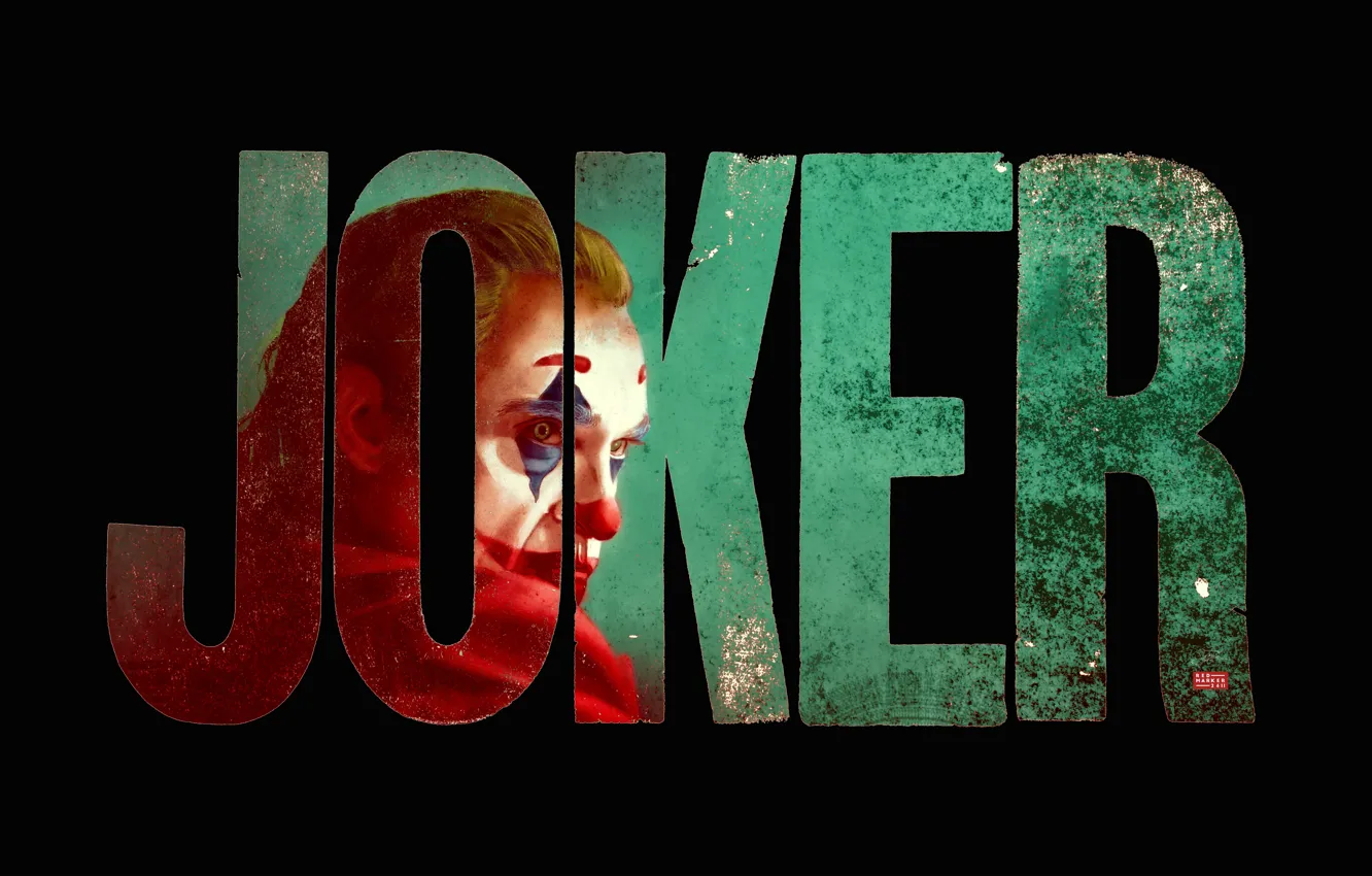 Фото обои буквы, рисунок, краска, арт, Джокер, art, слово, Joker