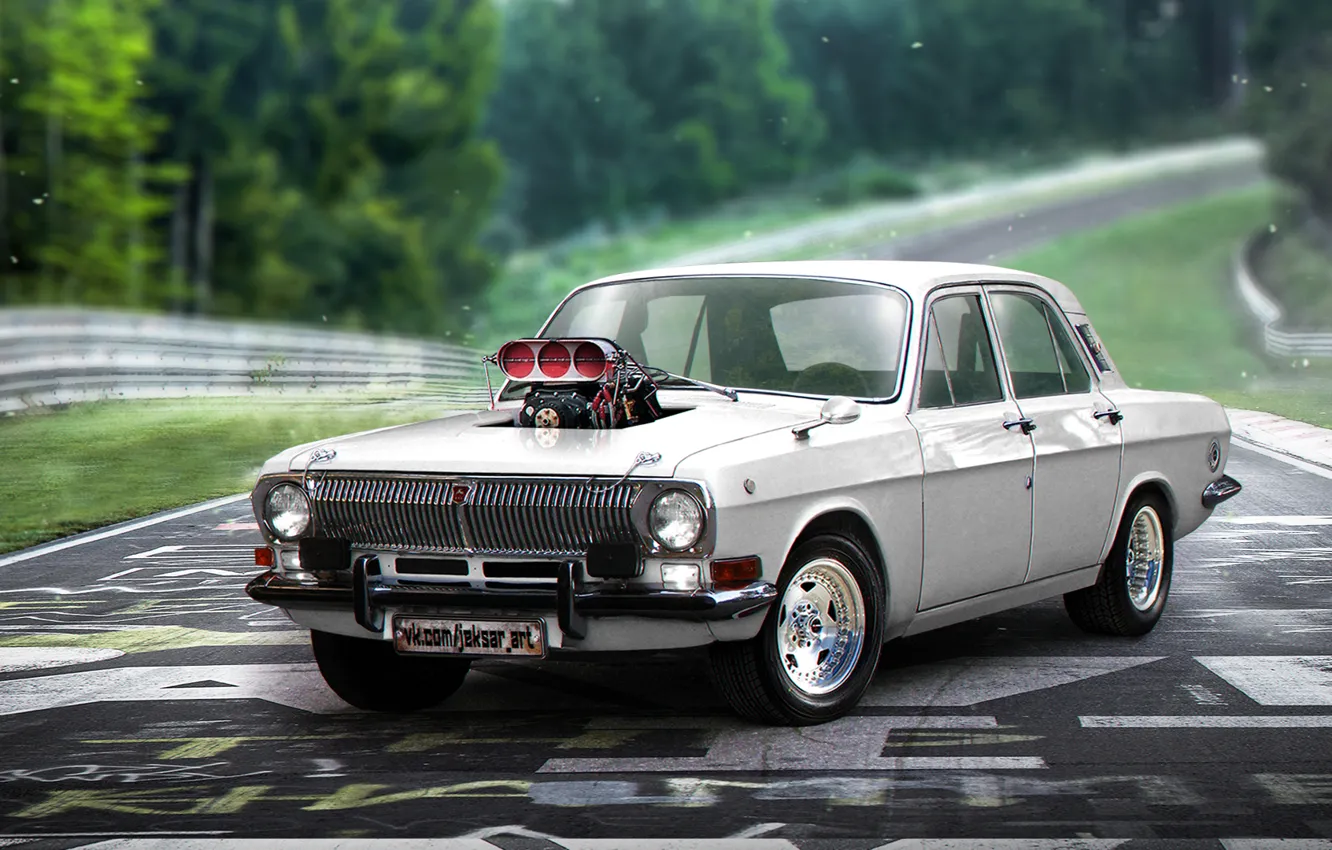 ГАЗ 24 v8 суперчарджер