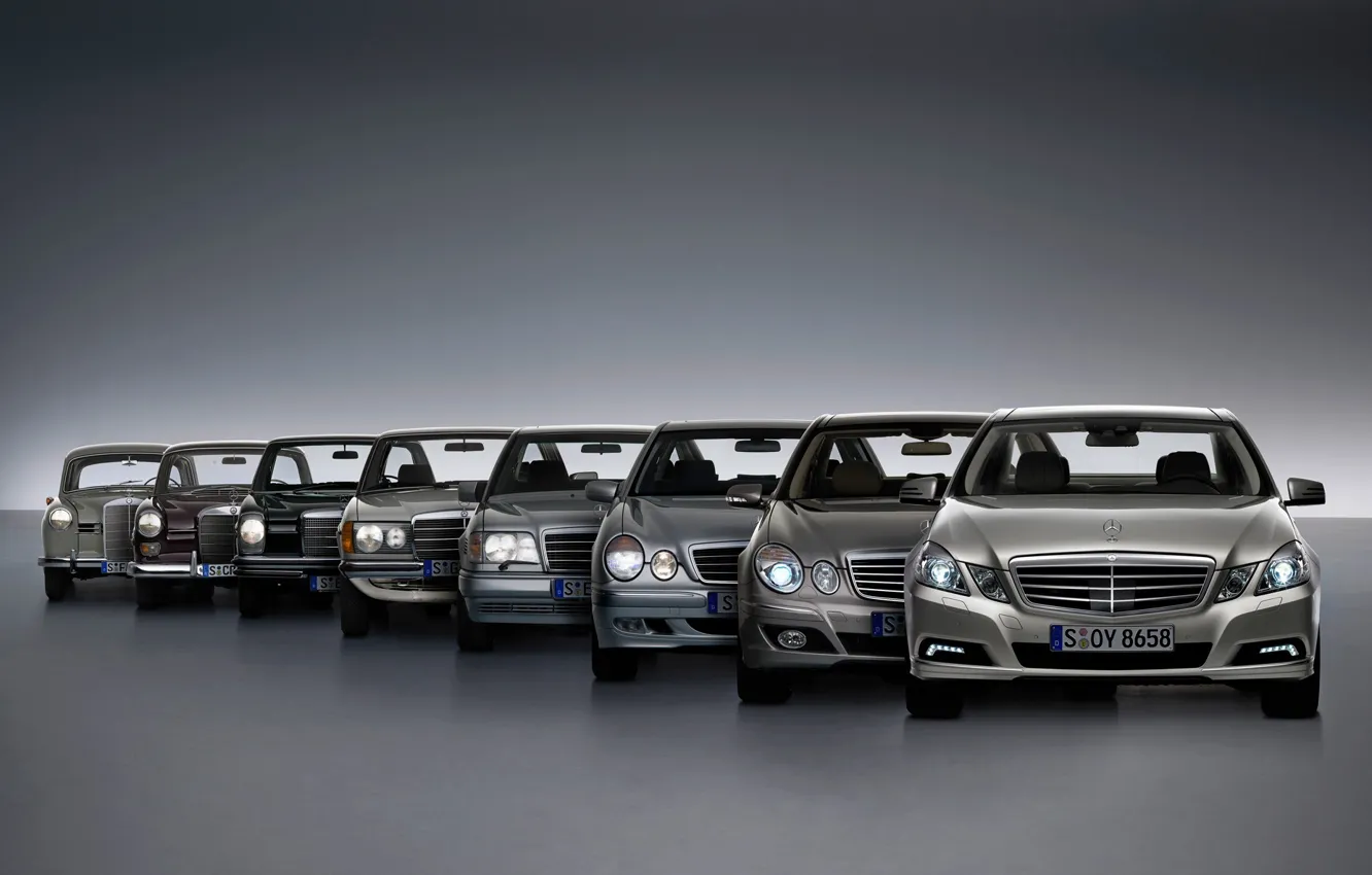 Фото обои Mercedes-Benz, Mercedes, E-class, E-Klasse, W211, W123, E-класс, W210