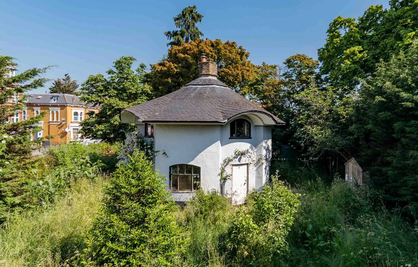 Фото обои дизайн, город, стиль, вилла, сад, архитектура, Wood Green-N22, необычный дом