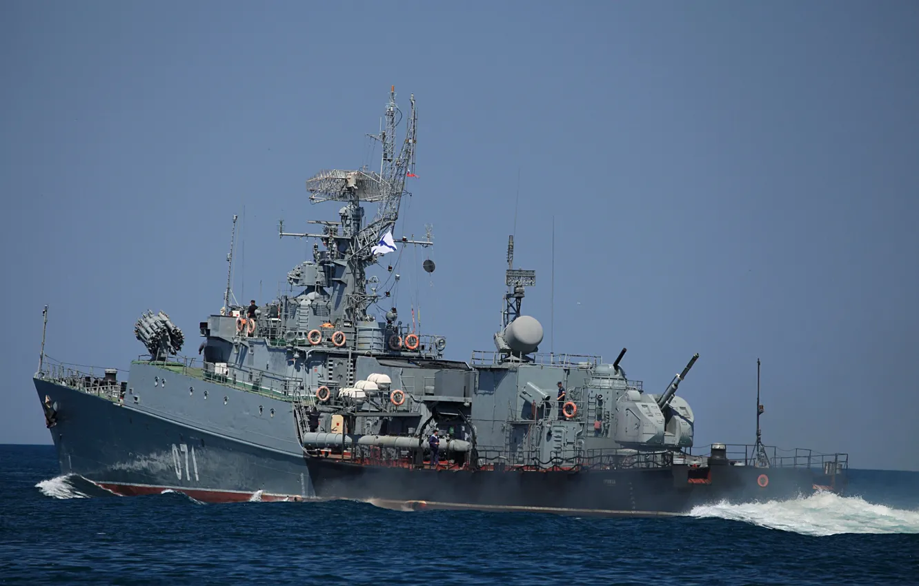 Фото обои черное море, суздалец, малый противолодочный корабль
