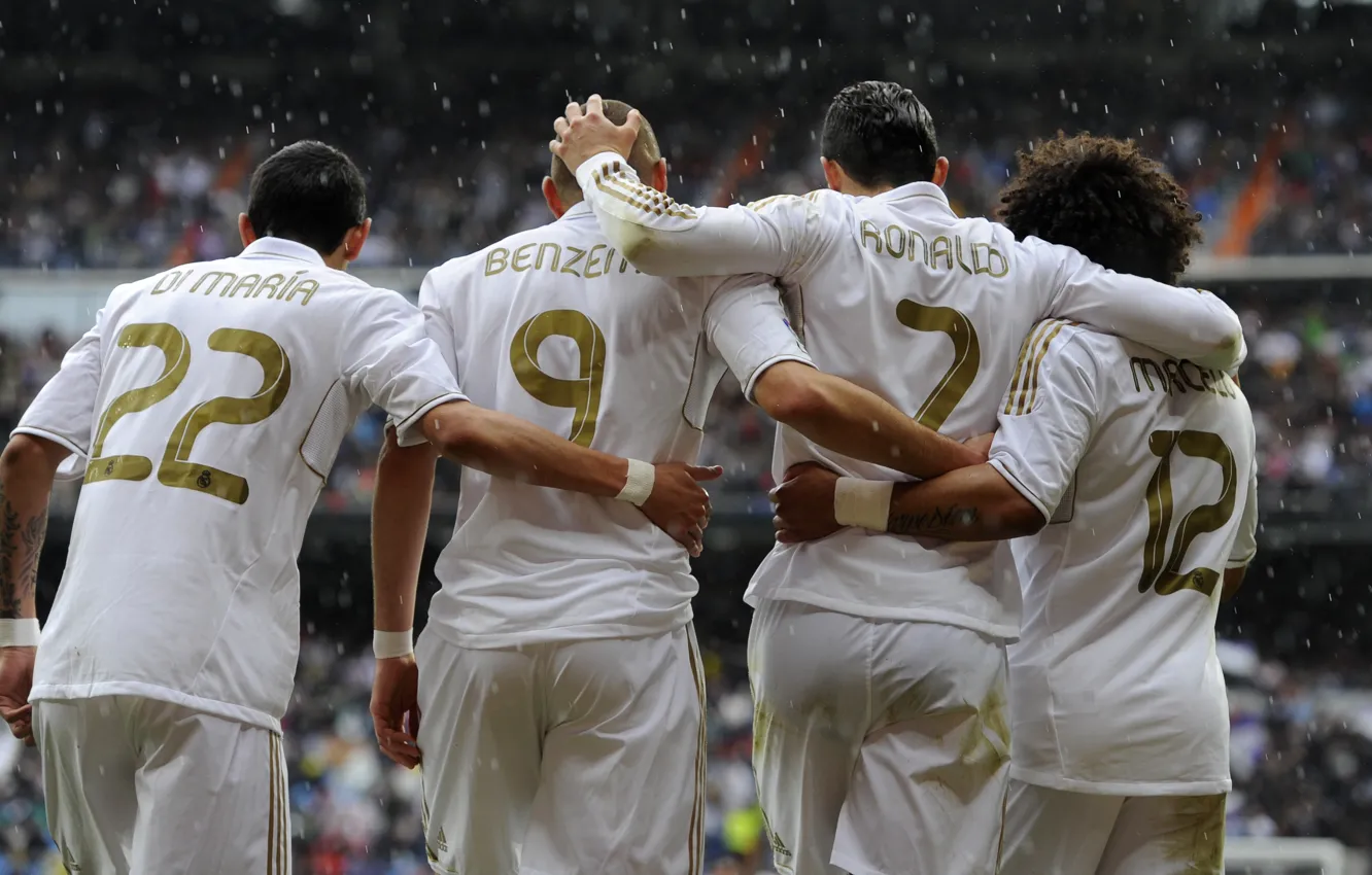 Фото обои Роналду, Di Maria, Марсело, Benzema, Реал Madrid