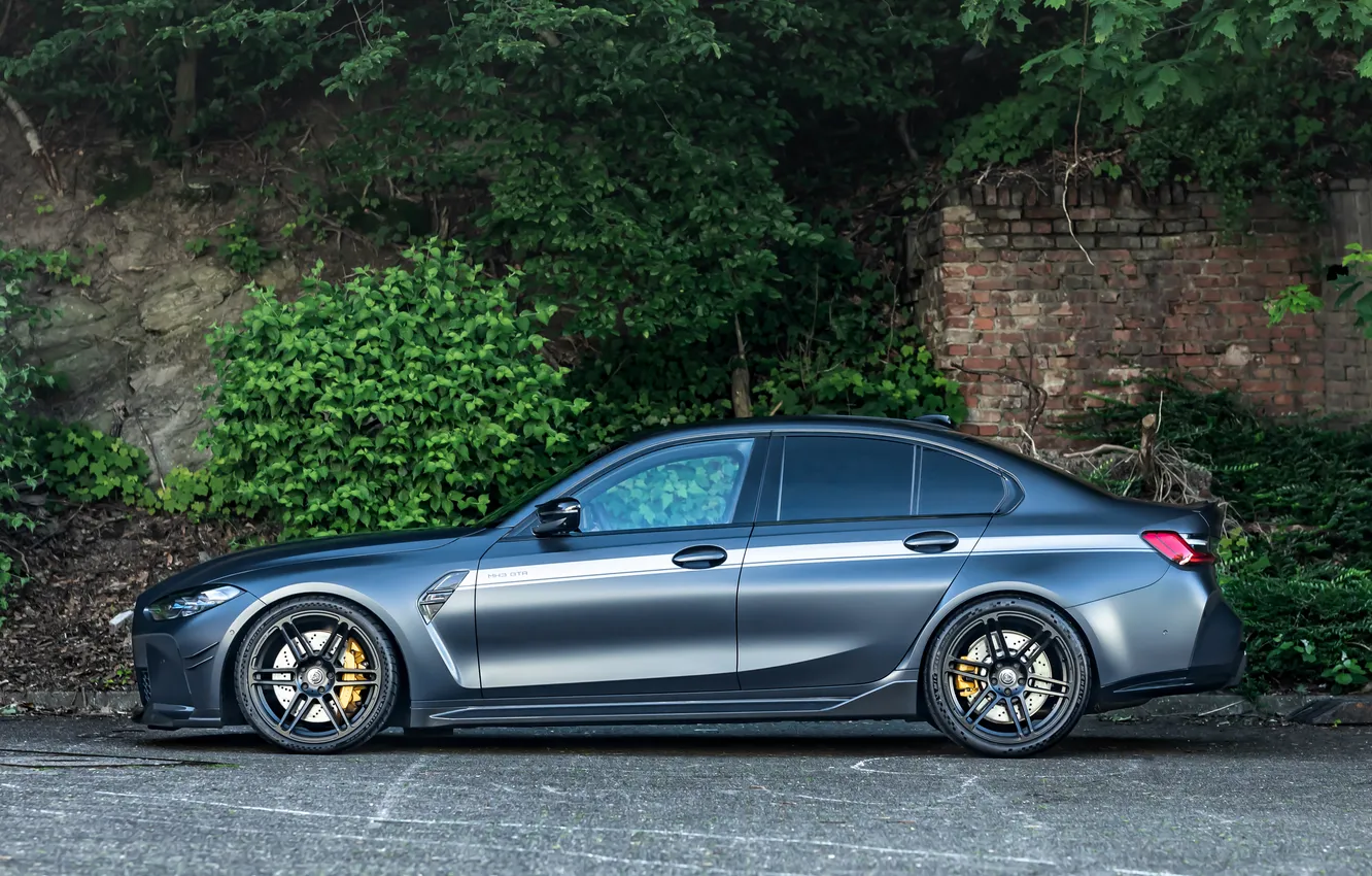 Фото обои BMW, Blue, Side, BMW M3, Manhart, Manhart MH3 GTR