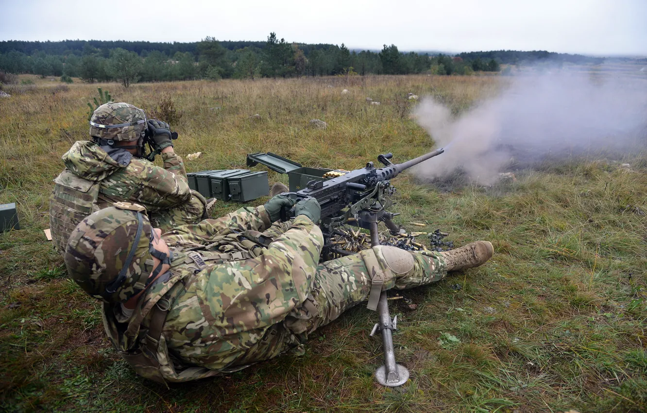 Фото обои machine gun, United States Army