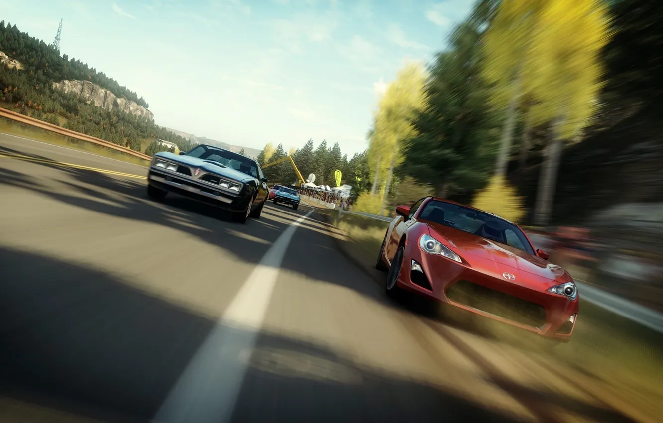 Фото обои трасса, пыль, гонки, суперкары, Forza Horizon