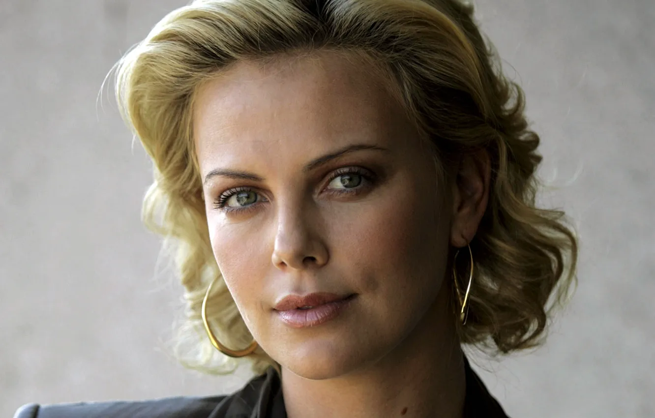 Фото обои лицо, Charlize Theron, модель, актриса, блондинка, Шарлиз Терон