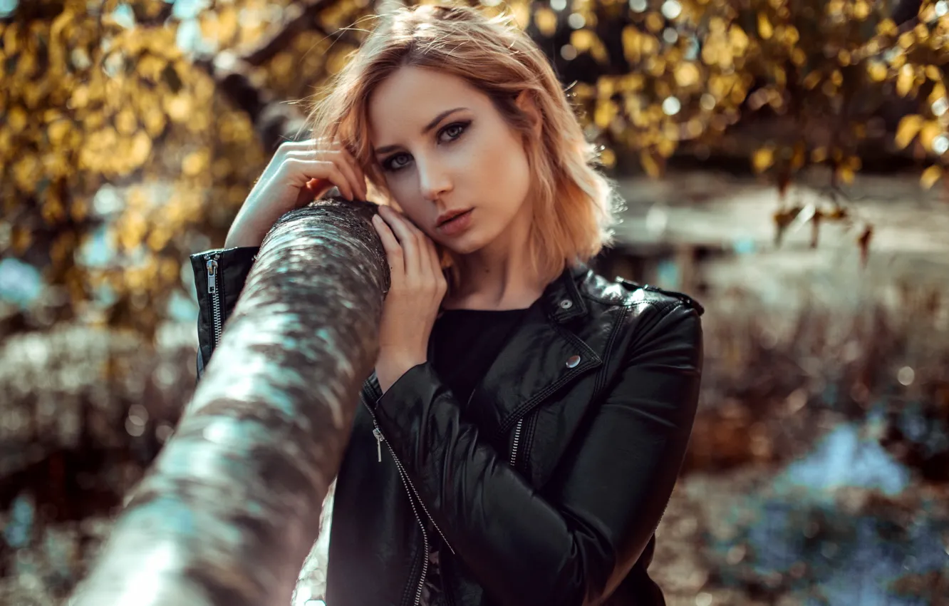 Фото обои взгляд, девушка, портрет, Maren Uhlenhaut