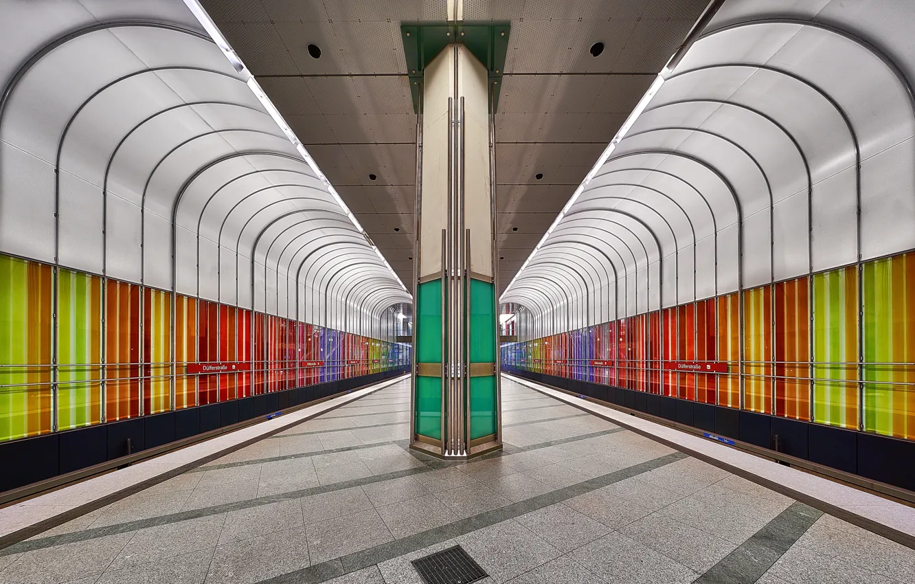 Фото обои город, метро, Munich