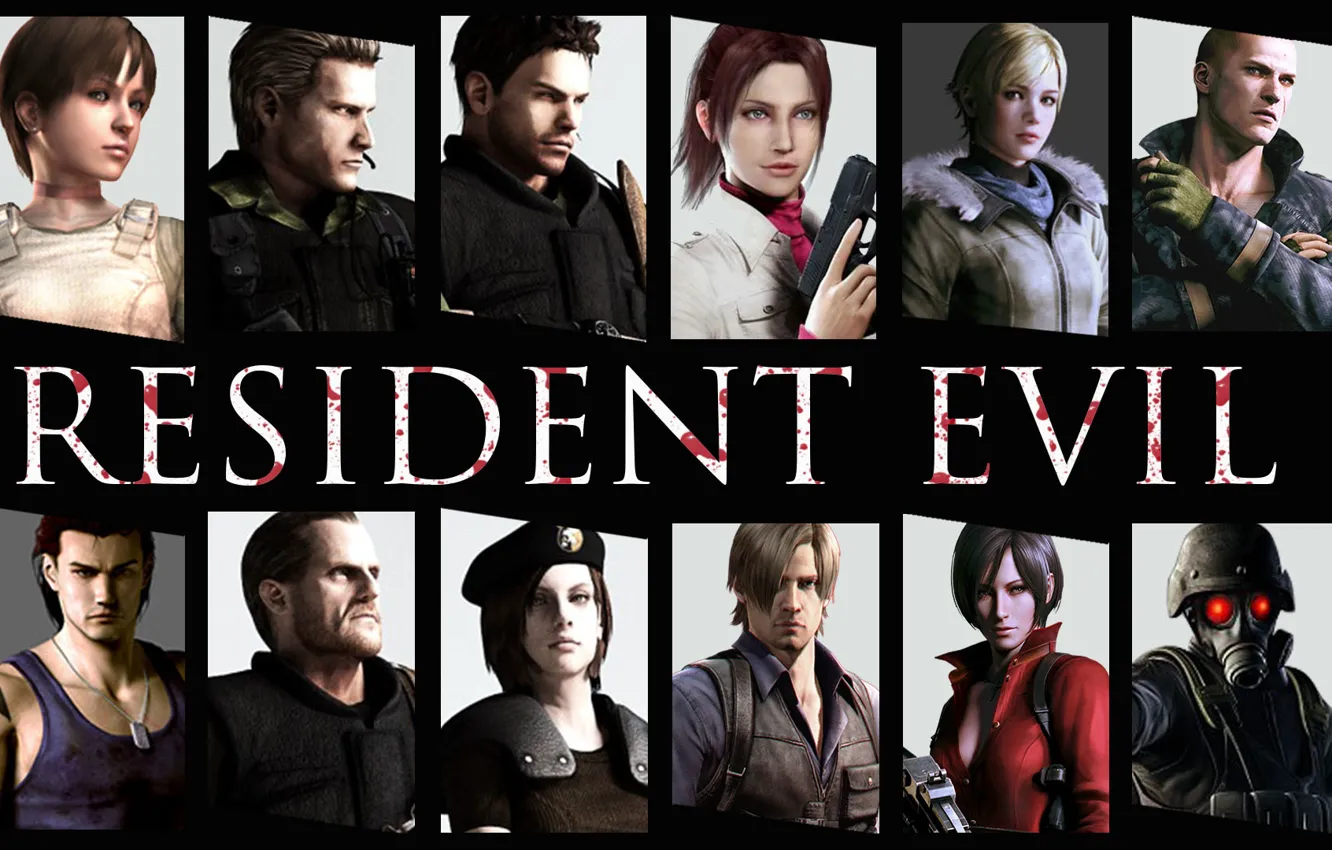Фото обои Games, Resident Evil, Wallpaper, Leon, Jake, Ada, Chris, Billy