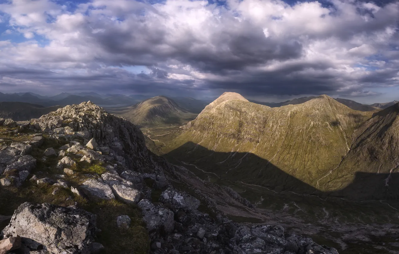 Фото обои горы, Шотландия, Scotland, Glencoe, West Highlands
