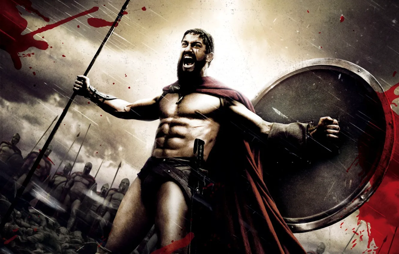 Фото обои 300, sparta, gerald butler
