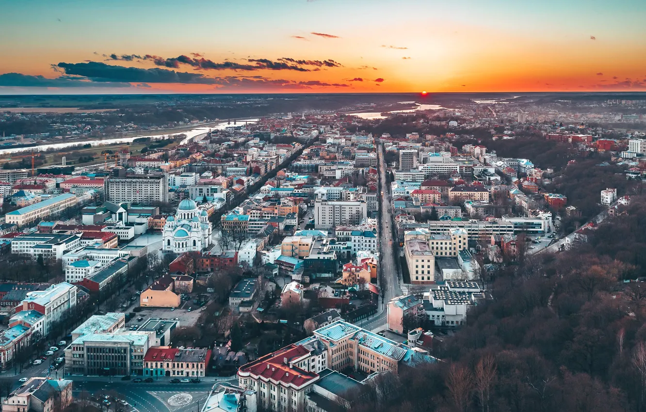Фото обои город, Lietuva, Kaunas