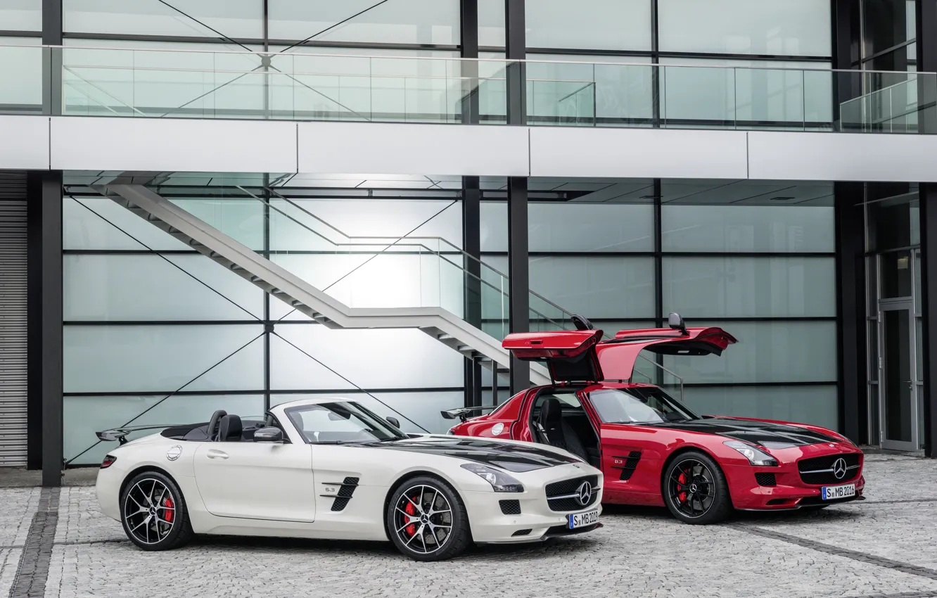 Фото обои Mercedes-Benz, AMG, SLS