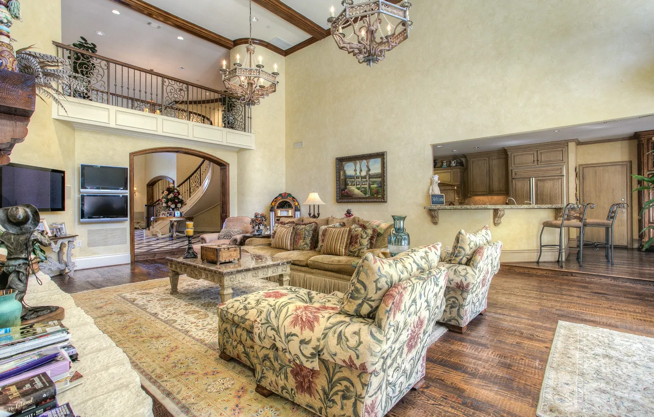 Фото обои living room, home, luxury, dallas, texas
