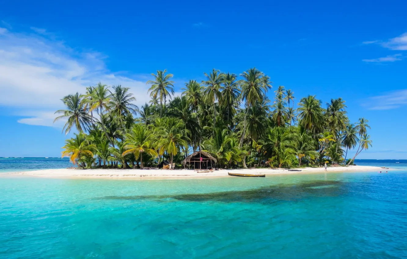 Фото обои тропики, океан, остров