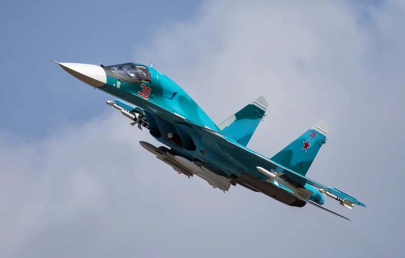 Фото обои оружие, самолёт, Su-34