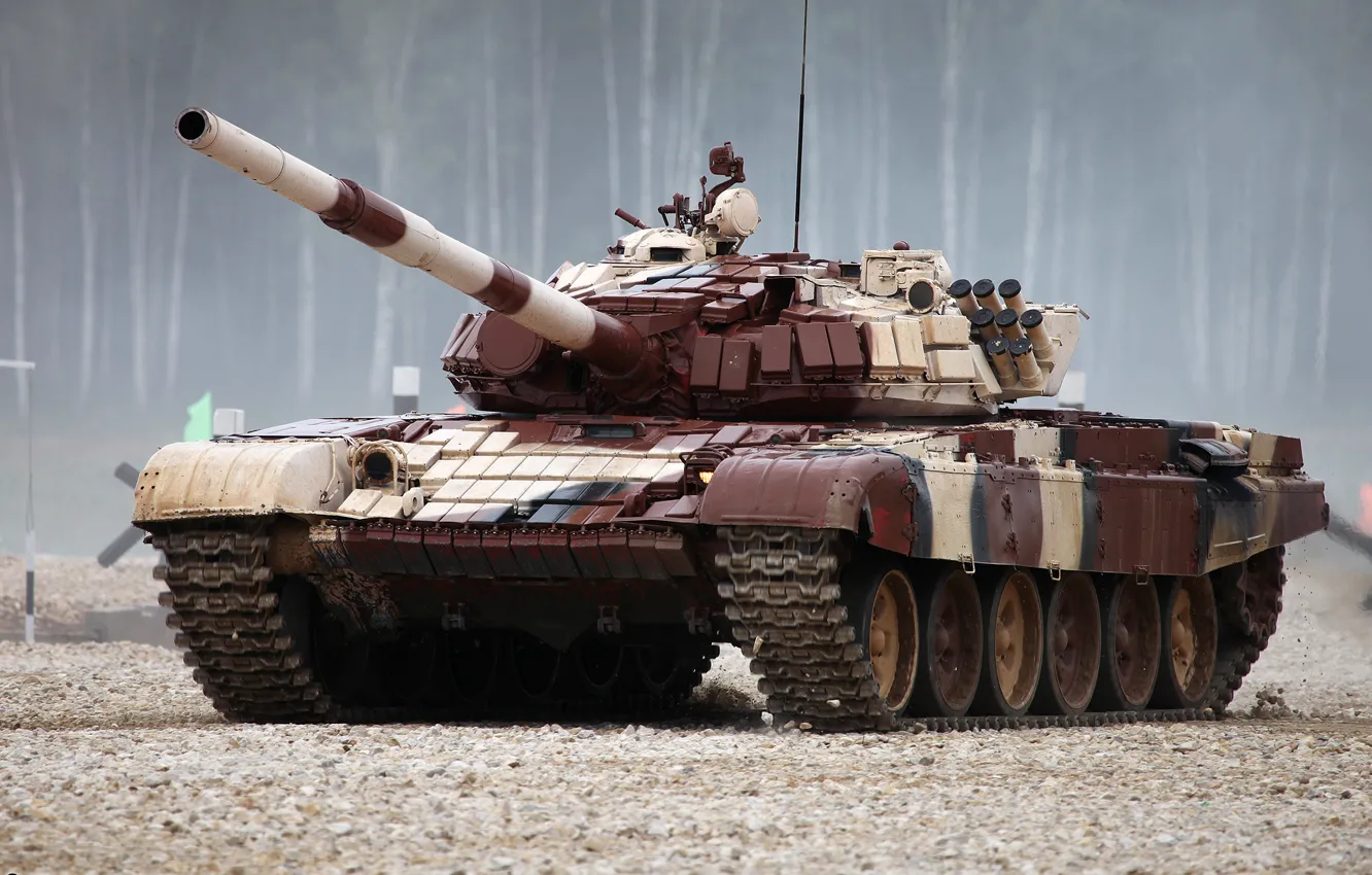 Фото обои красный, танк, Биатлон, Т-72
