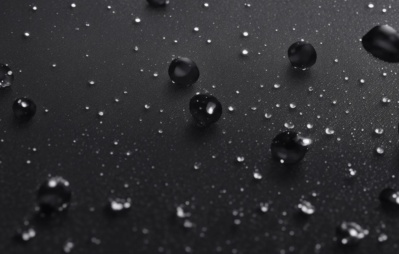 Фото обои капли, обои, черный, wallpaper, black, черный цвет, капли воды, water drops