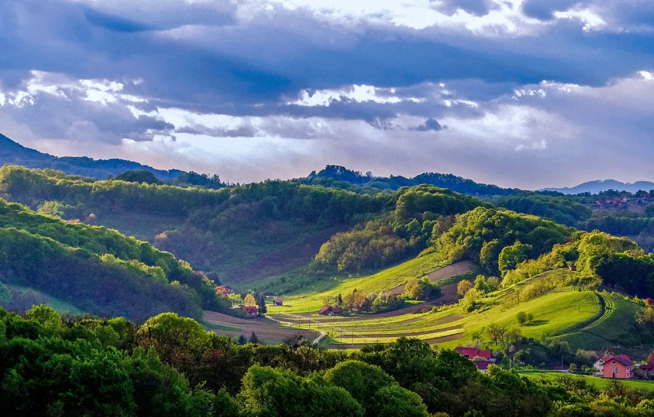 Фото обои пейзаж, природа, ландшафт, Словения, Branka Mašić, Zagorje