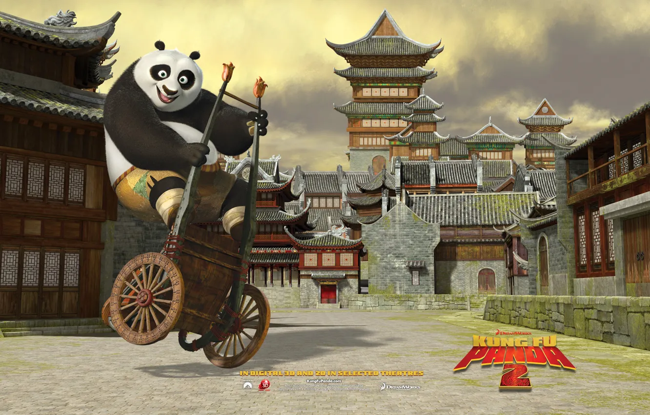Фото обои Панда, 2011, Кунг-фу Панда 2, Dreamwork, Kung-Fu Panda 2