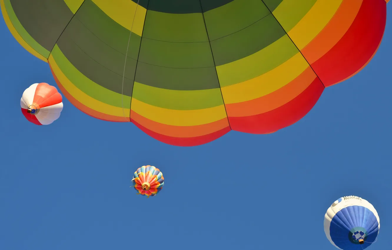 Фото обои небо, США, Нью-Мексико, Альбукерке, Международный фестиваль воздушных шаров