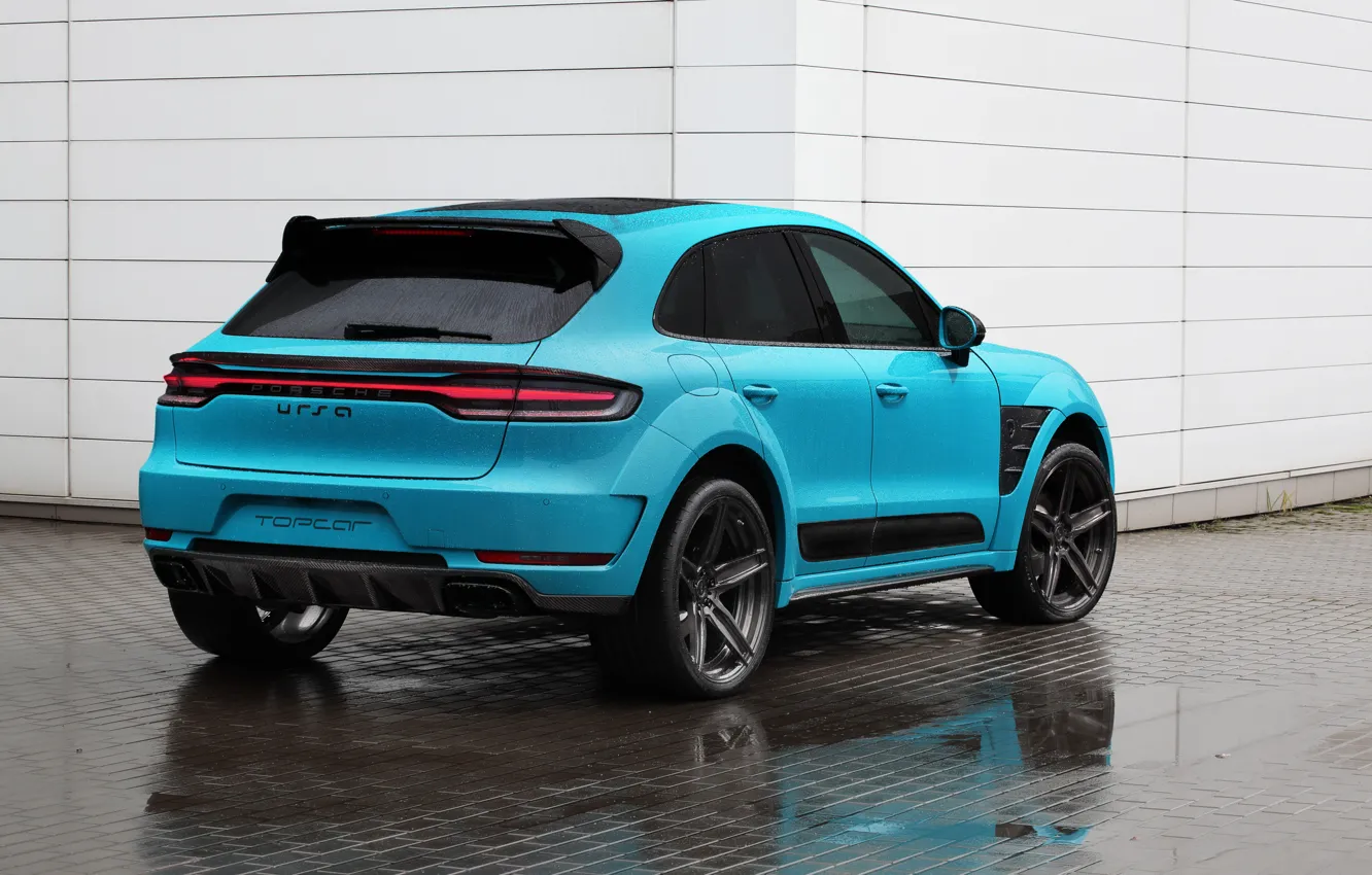 Фото обои Porsche, TopCar, Ursa, Rear, Porsche Macan, 2021