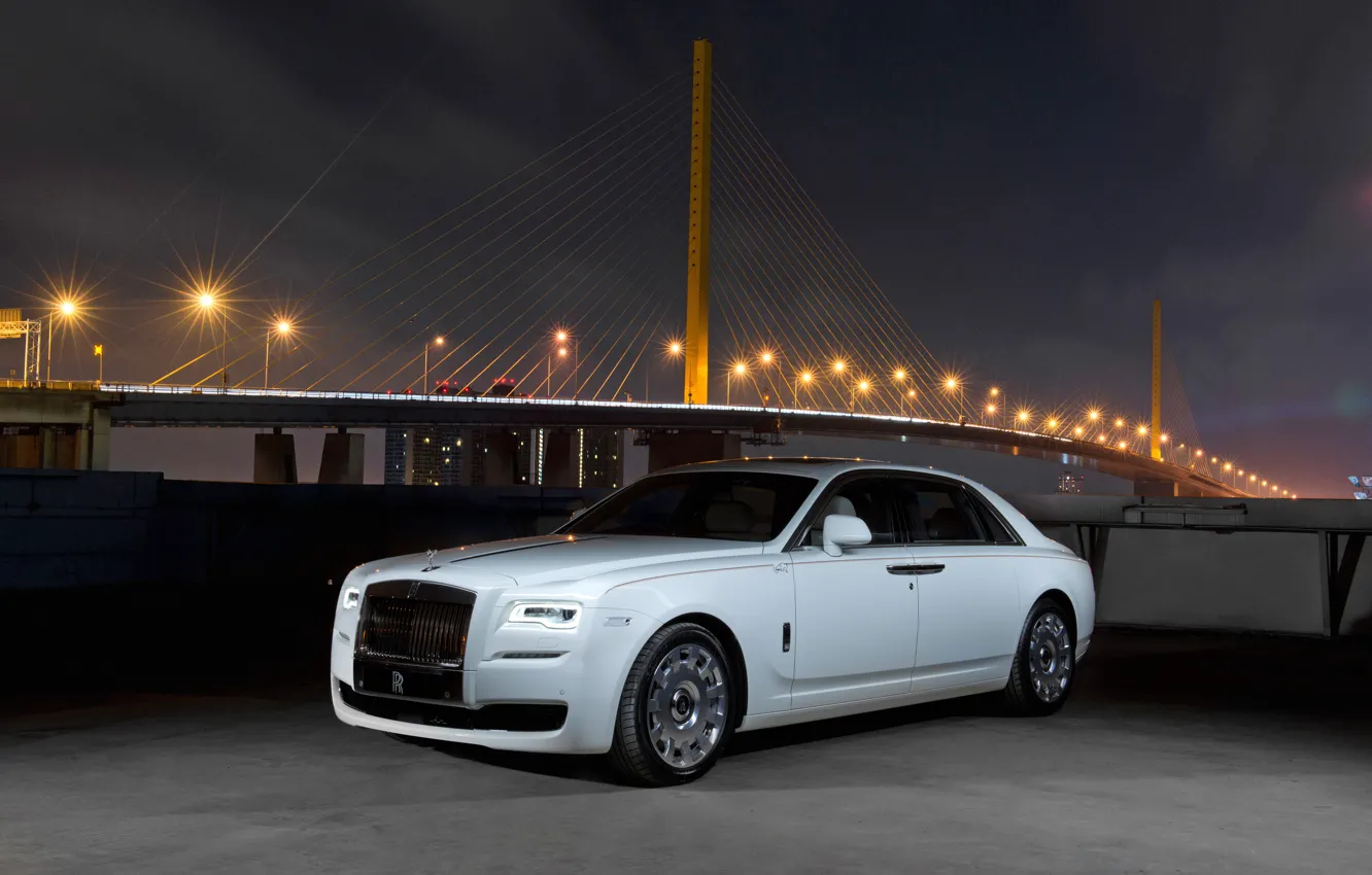 Фото обои Rolls-Royce, Ghost, гост, роллс-ройс