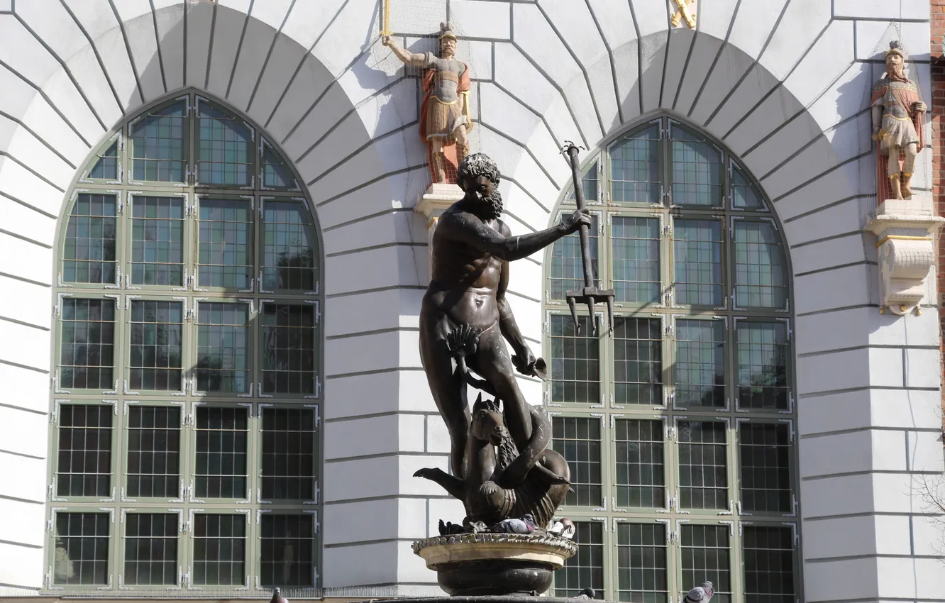 Фото обои statua, monument, gdansk, neptun