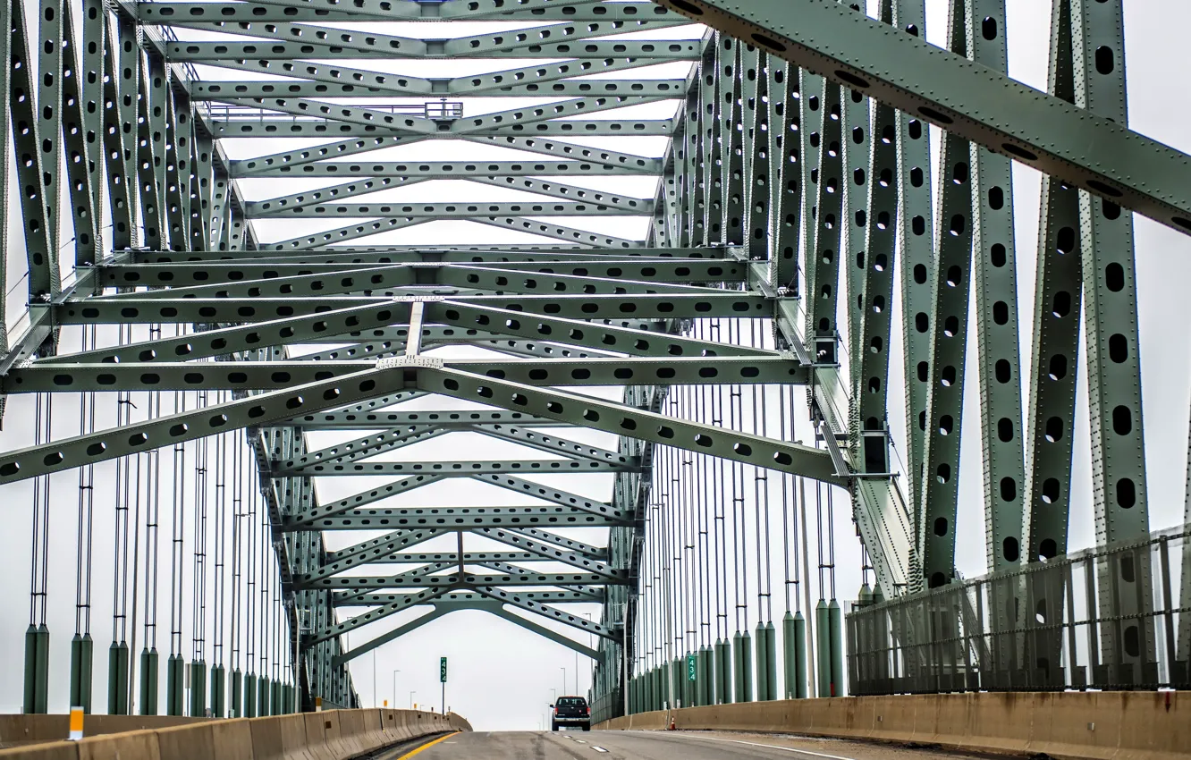 Фото обои bridge, Pennsylvania, steel, Edgely, Bristol Township