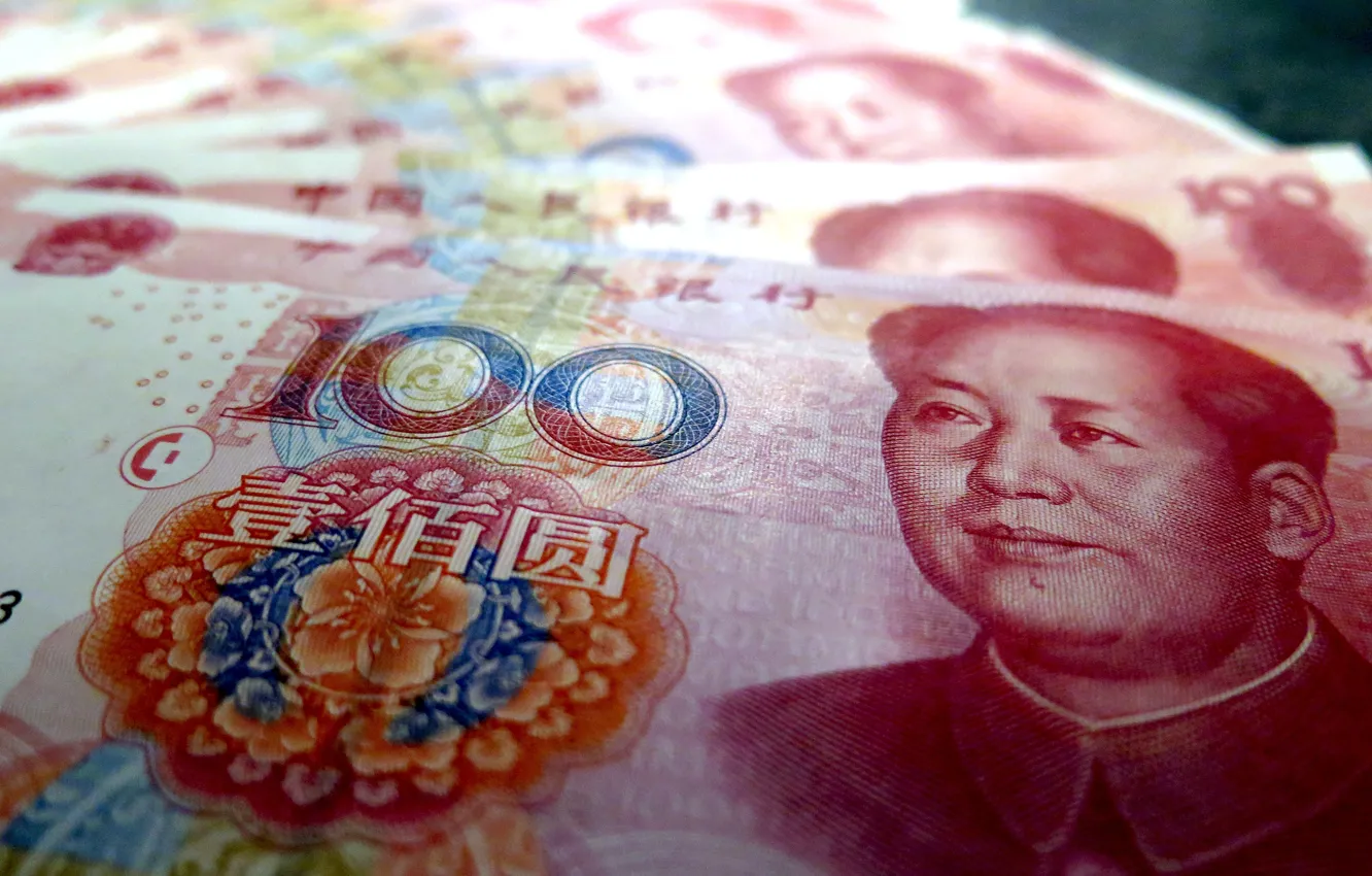Фото обои Китай, Деньги, Валюта, Банкноты, Юань, 100 Юаней, Азиатские, Мао Цзэдун