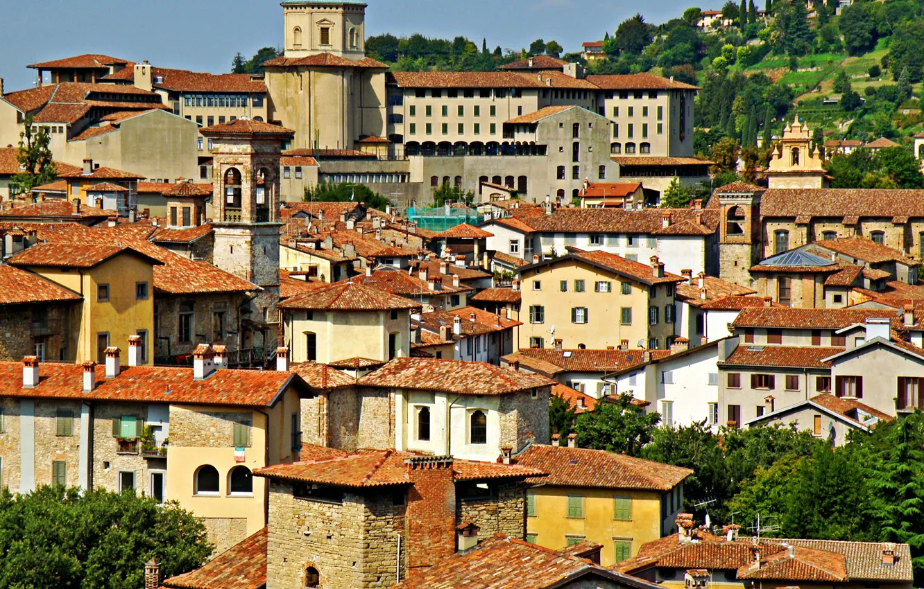 Фото обои город, здания, Италия, Italy, Italia, town