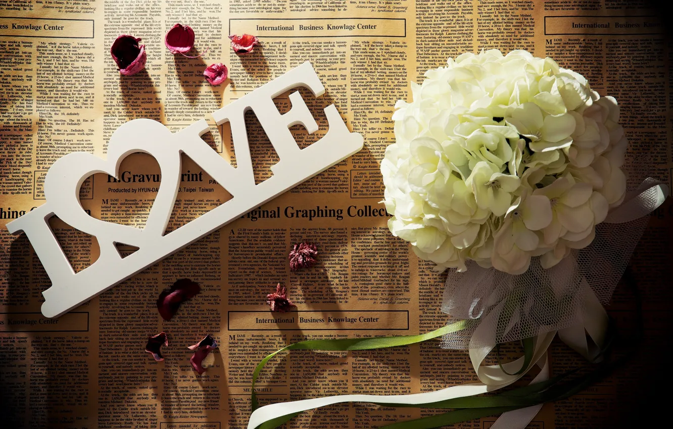 Фото обои цветы, букет, лепестки, LOVE