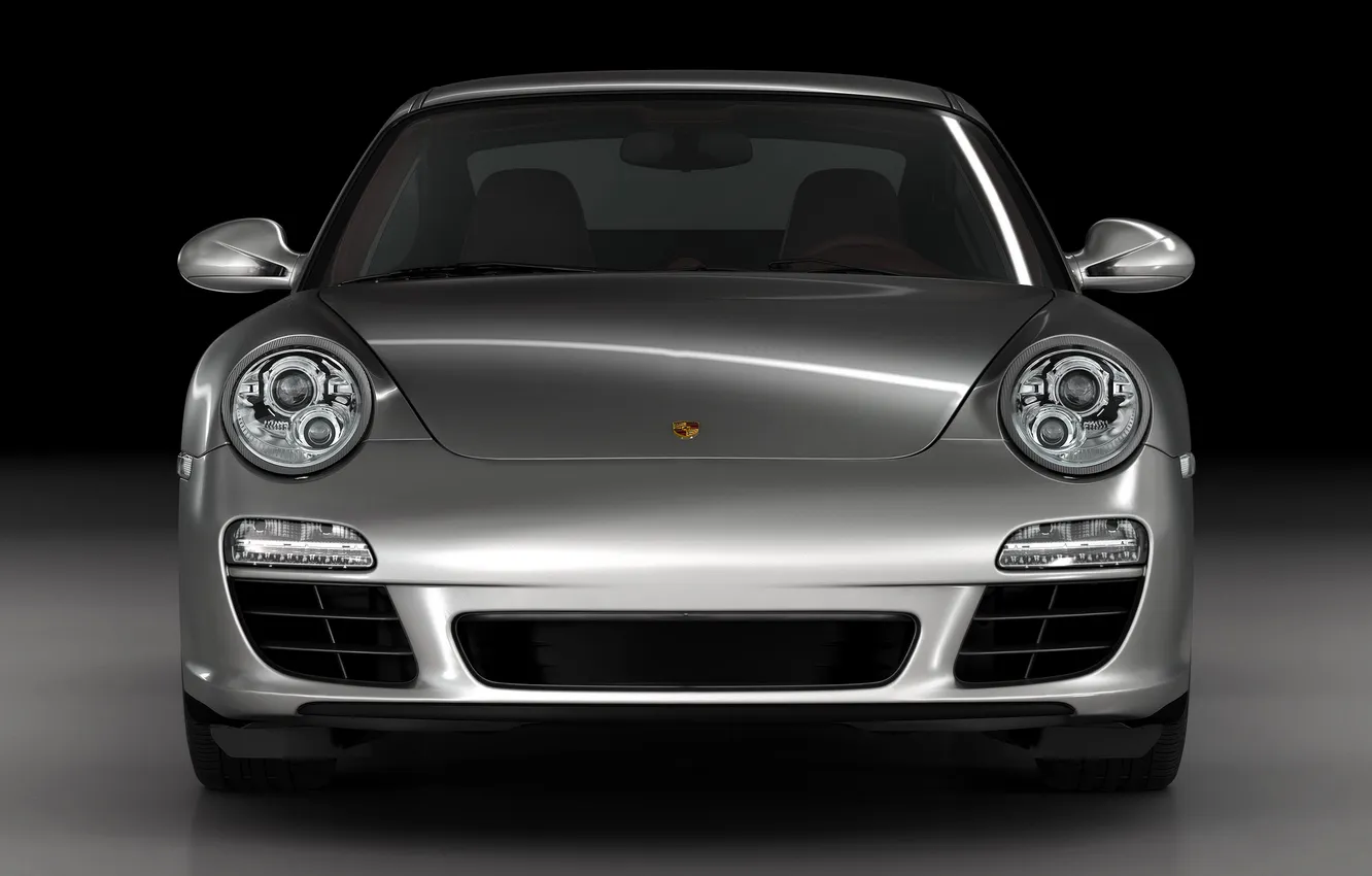Фото обои серый, Porsche, автомобиль