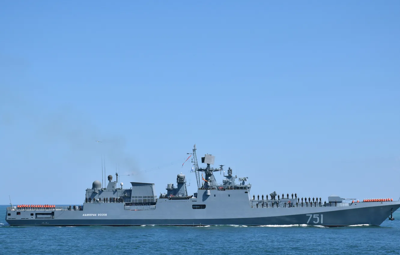 Фото обои черное море, фрегат, адмирал эссен