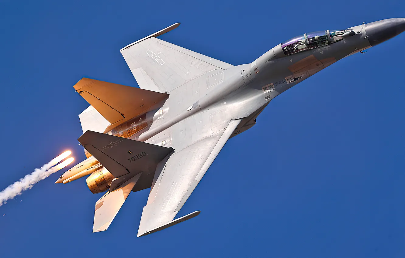 Фото обои fighter jet, military aircraft, fighter aircraft, J-16, PLAAF