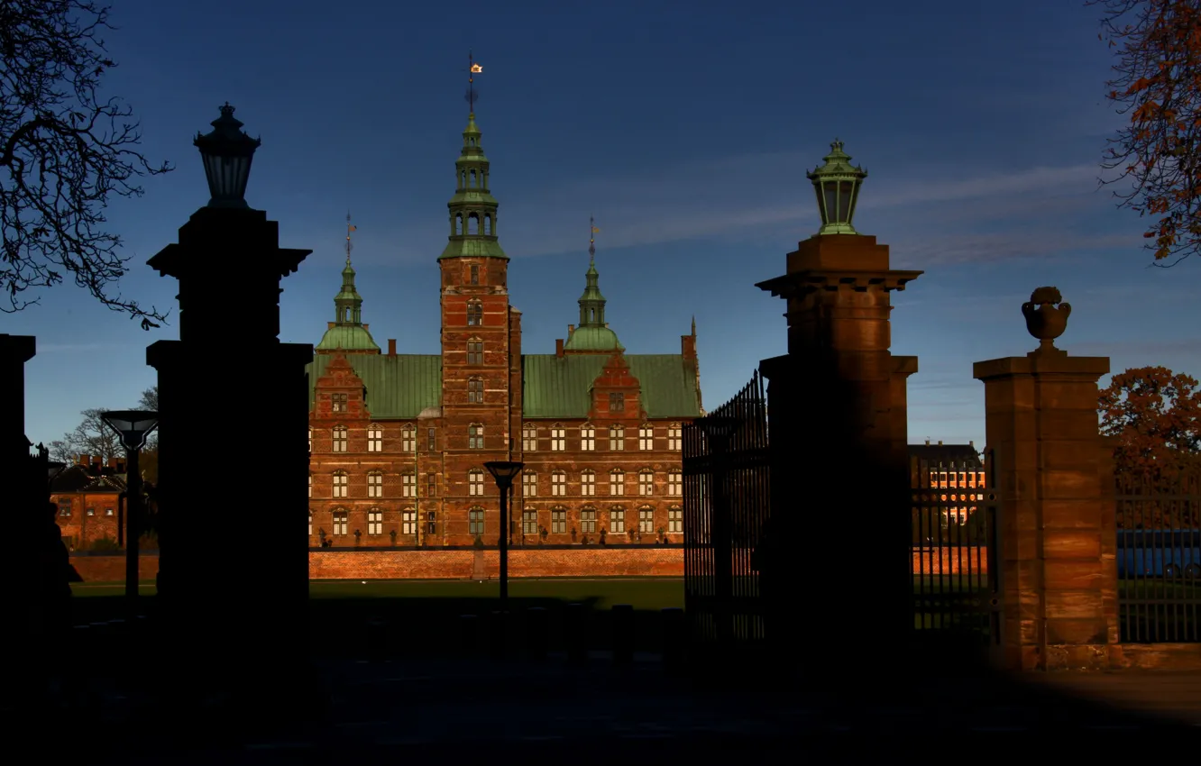 Фото обои Дания, Copenhagen, Копенгаген, Hovedstaden, Rosenborg Slot, Замок Розенборг