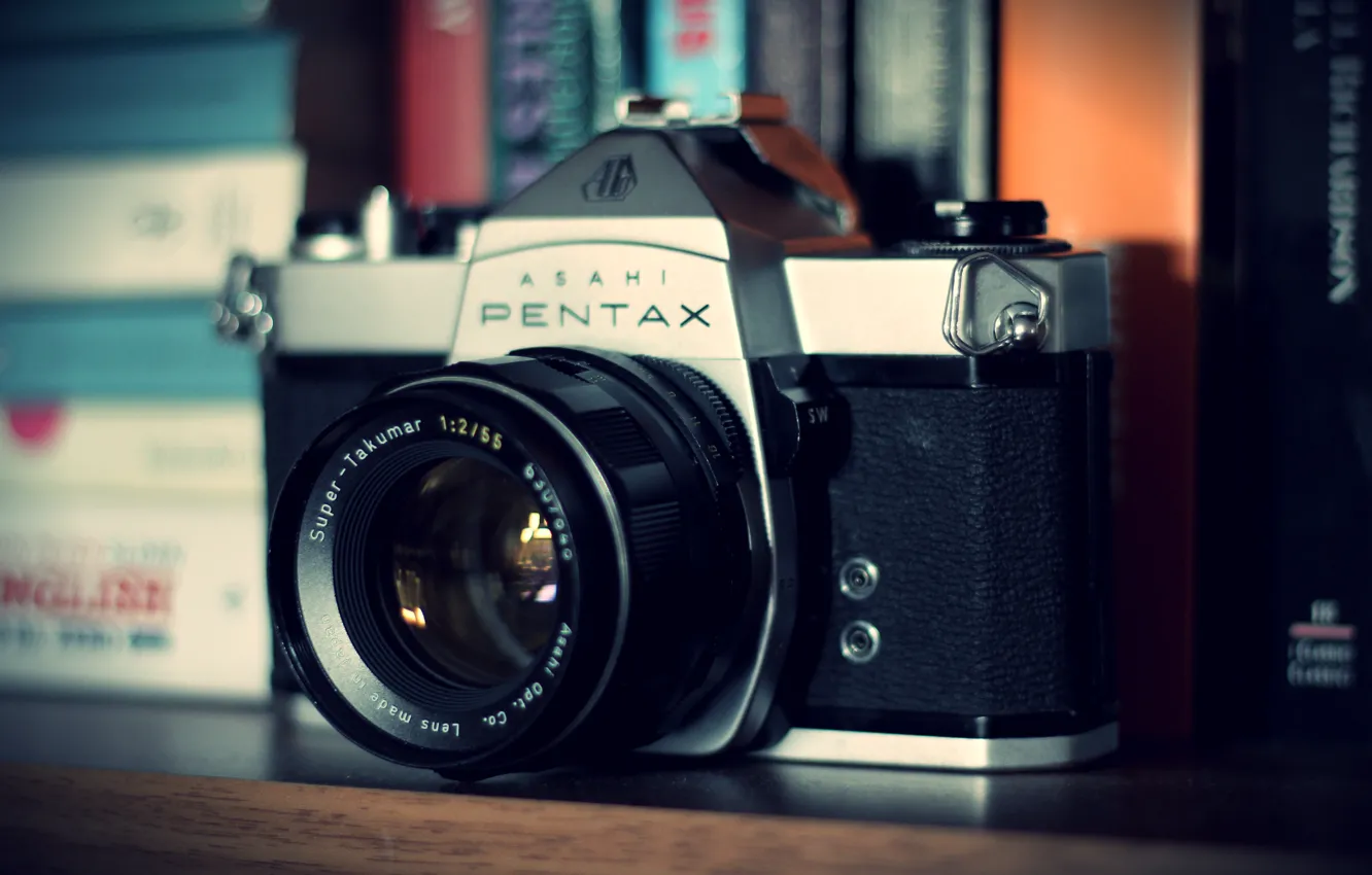 Фото обои камера, фотоаппарат, объектив, pentax, camera, old