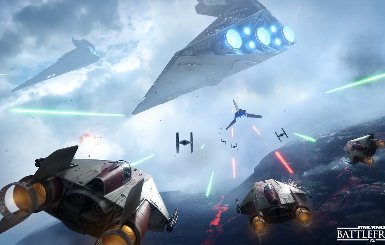 Фото обои звездные войны, star wars, битва, сражение, повстанцы, Electronic Arts, dice, FPS