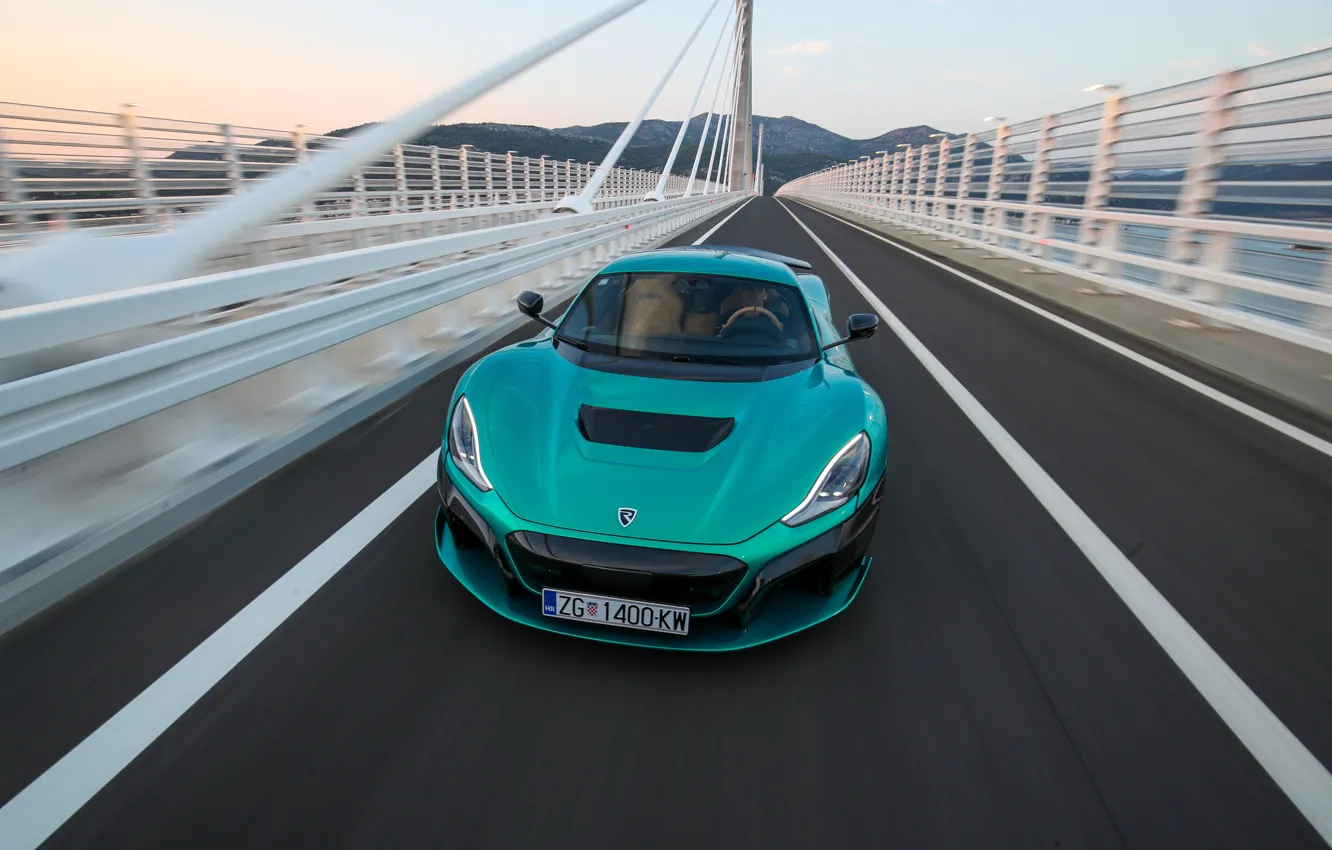 Фото обои green, Rimac, Rimac Nevera, Nevera