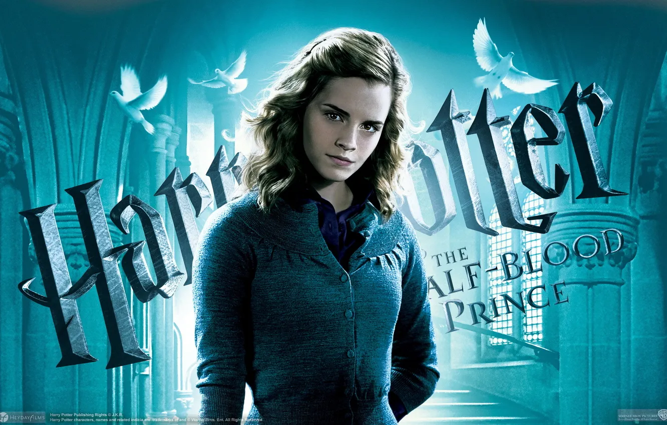 Фото обои Эмма Уотсон, Emma Watson, Hermione Granger, Гермиона Грейнджер, Гарри Поттер и Принц-полукровка, Harry Potter and …