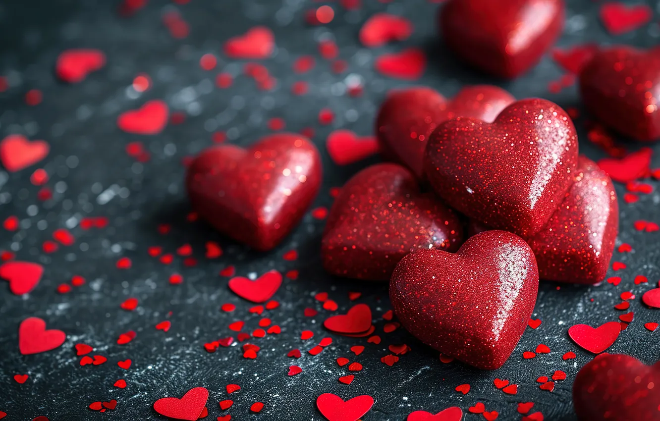 Фото обои любовь, фон, романтика, сердце, сердечки, red, love, happy