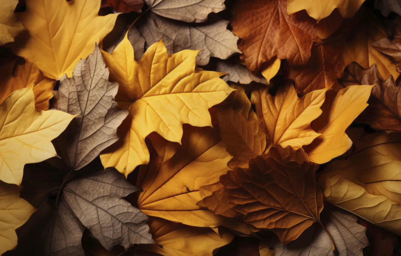 Фото обои осень, листья, фон, colorful, close-up, background, autumn, leaves