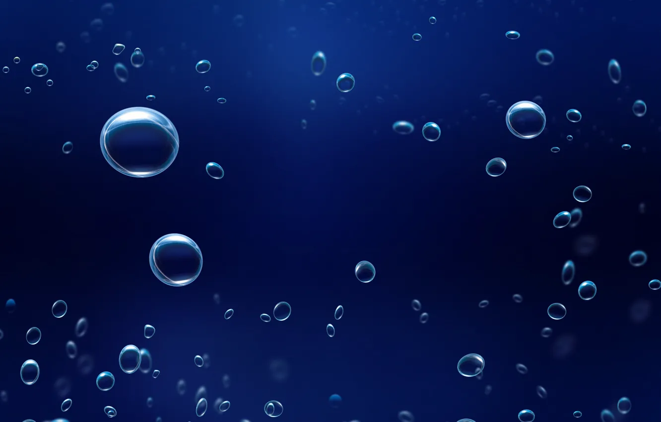 Фото обои вода, капли, макро, абстракция, пузыри, капля, минимализм, пузырь