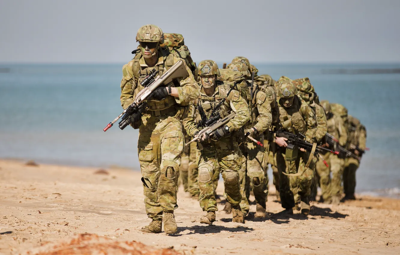 Фото обои оружие, армия, солдат, Australian Army