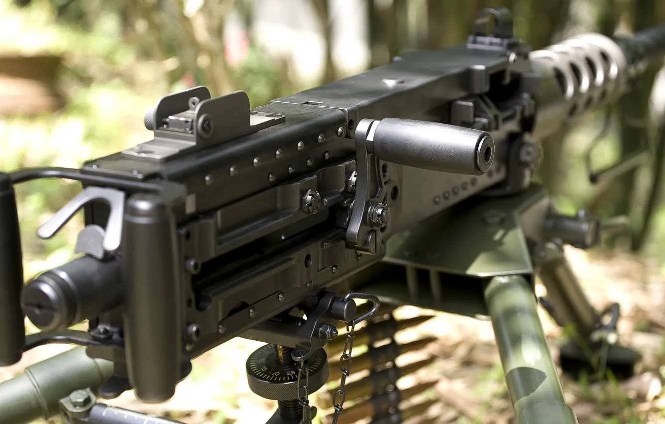Фото обои пулемёт, станковый, machine gun, Браунинг M2