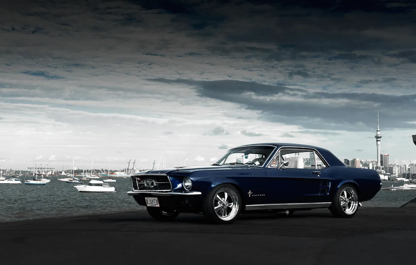 Фото обои Mustang, Ford, мустанг, мускул кар, форд, muscle car, 1967, Jake