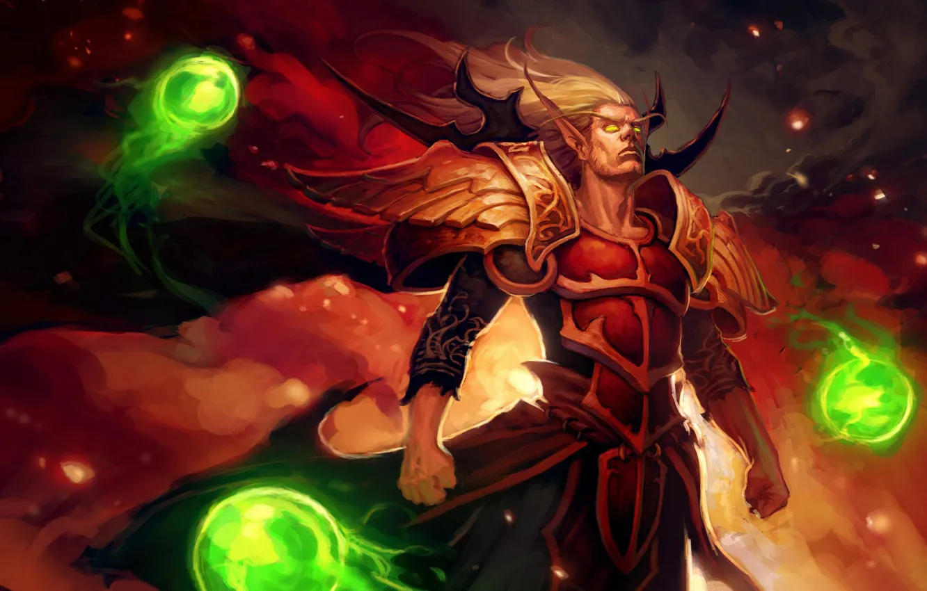 Фото обои Burning Crusade, Blood Elf, КельТас, Best Addon, Кровавый Эльф, World of Warcrfat