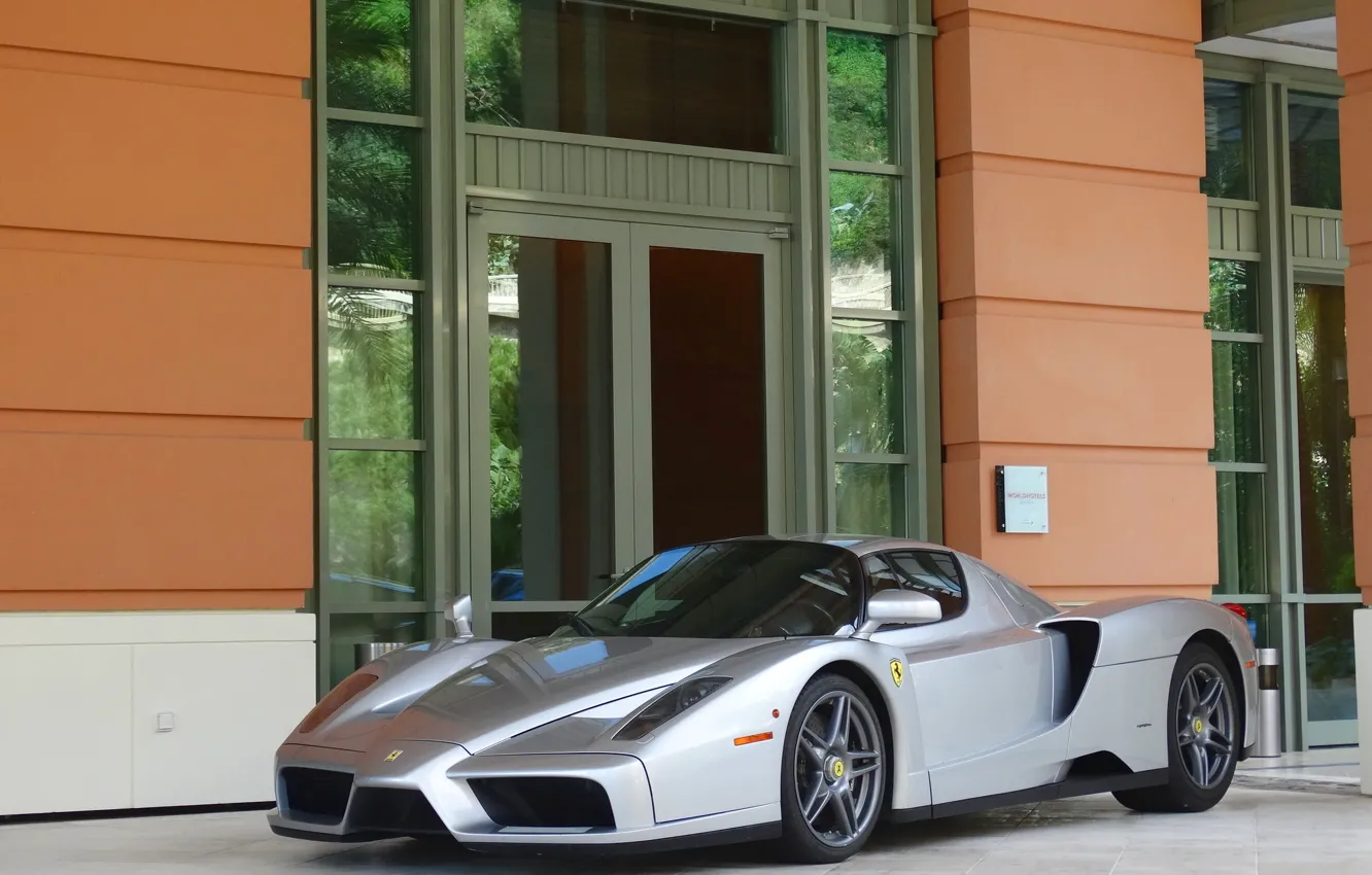 Фото обои Ferrari, supercar, Enzo, street