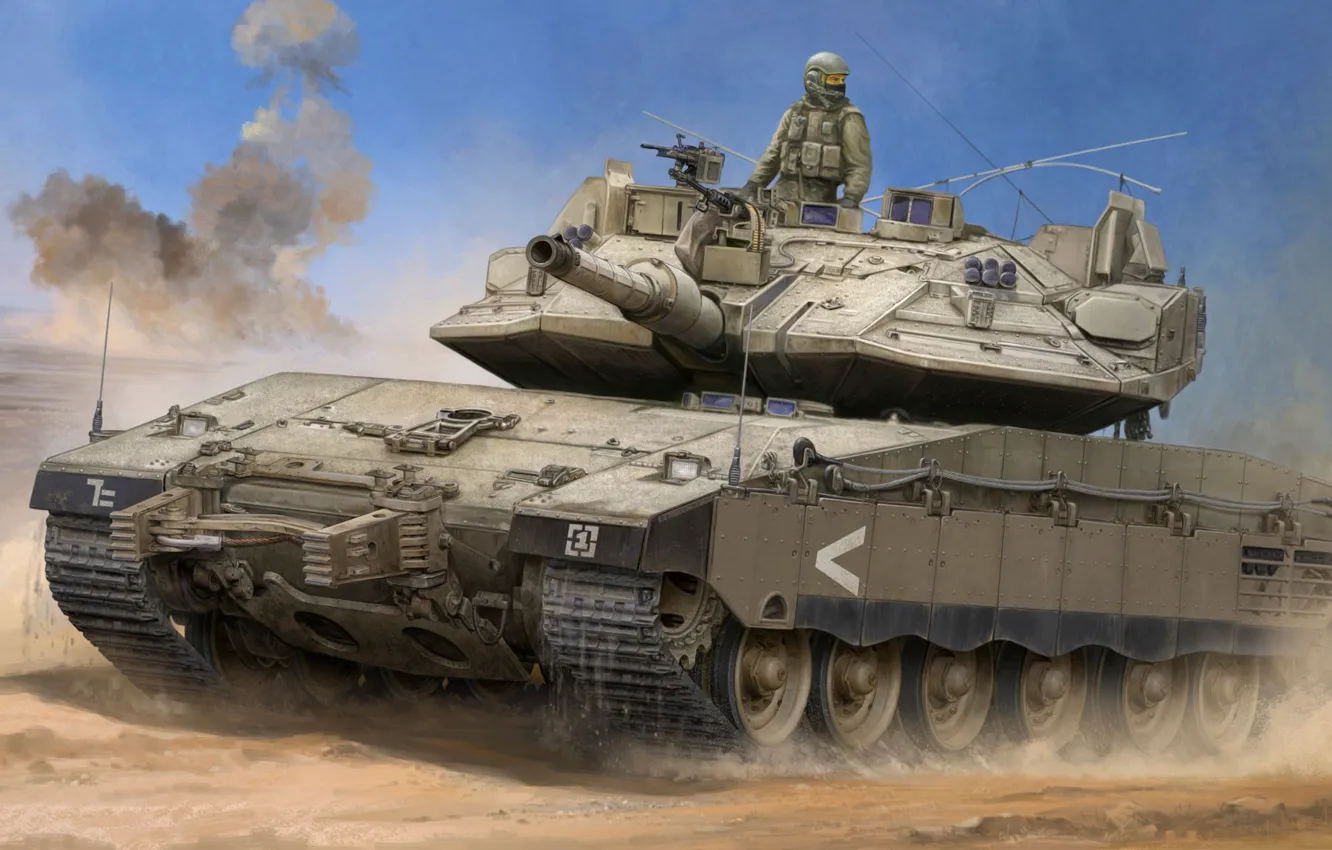 Фото обои израиль, основной боевой танк, Vincent Wai, Merkava, IDF, ЦАХАЛ, MBT, Merkava Mk.IV