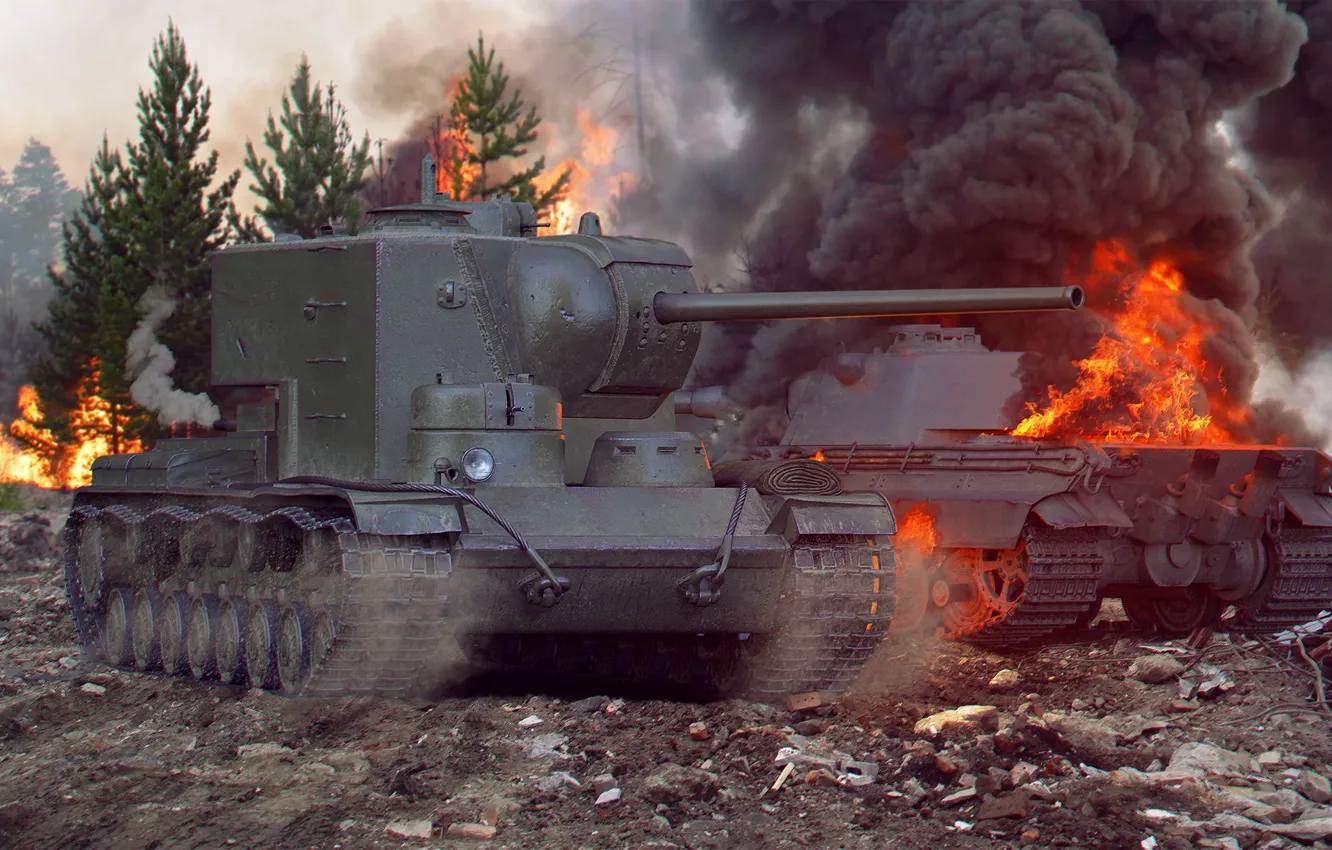 Фото обои танк, art, world of tanks, wot, tank, wotart, anderarts, kv-5